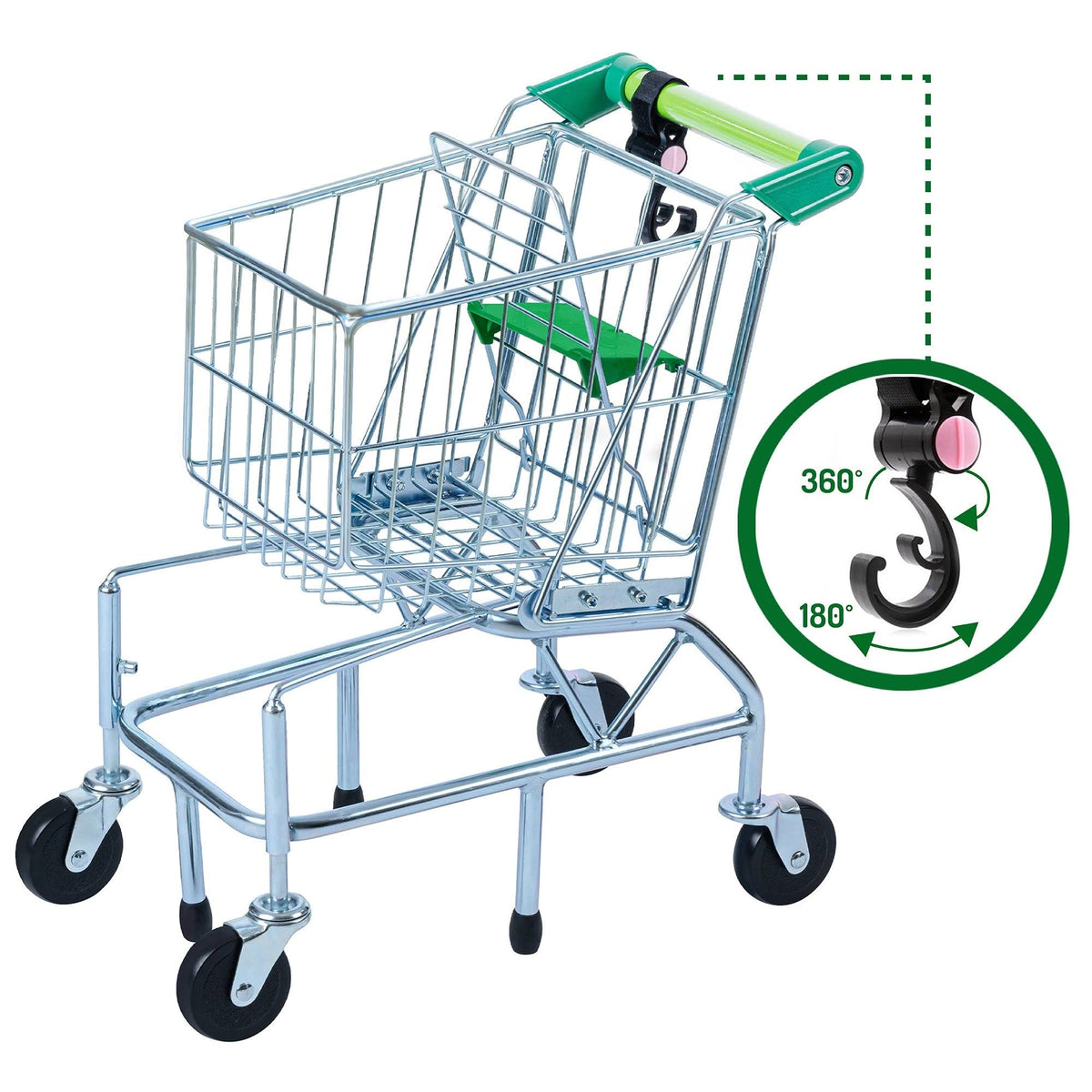 Green Shopping Cart D168