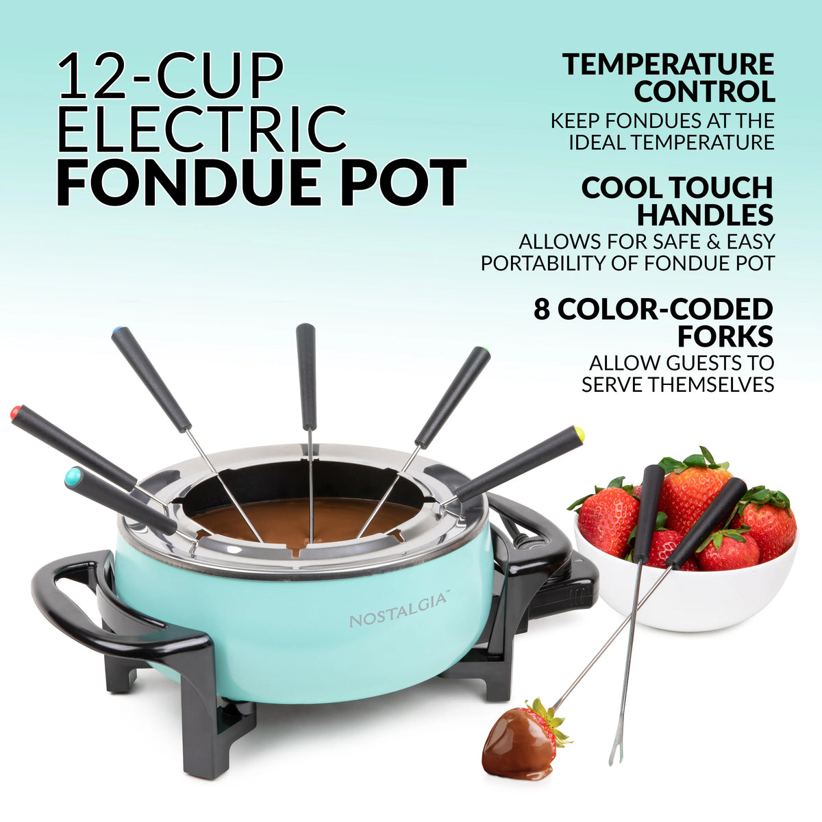 Aqua 12-Cup Electric Fondue Pot R779