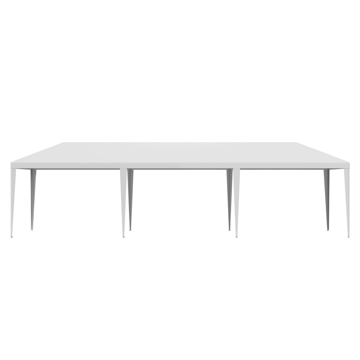 10'x 30' White Gazebo Canopy with 6 Windows & 2 Sidewalls T1717