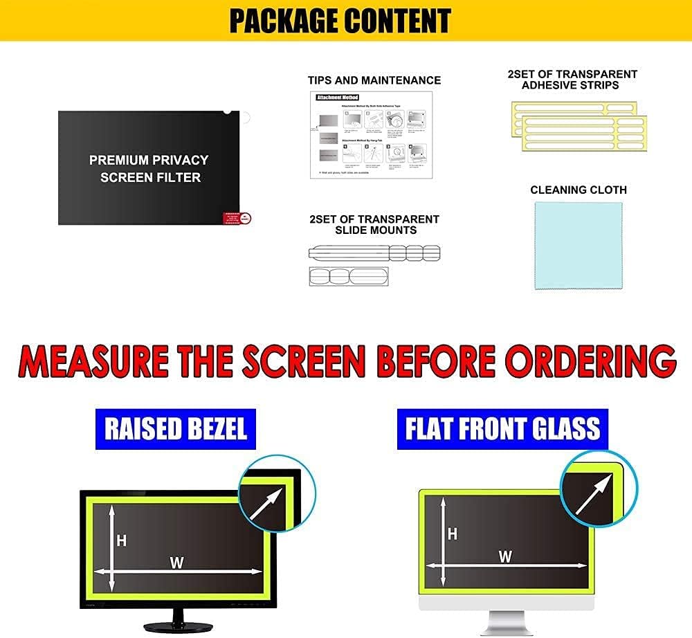 20.1 Inch 4:3 Computer Privacy Screen Filter Pack of 2 U9887