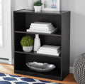 White 3-Shelf Bookcase with Adjustable Shelves P450