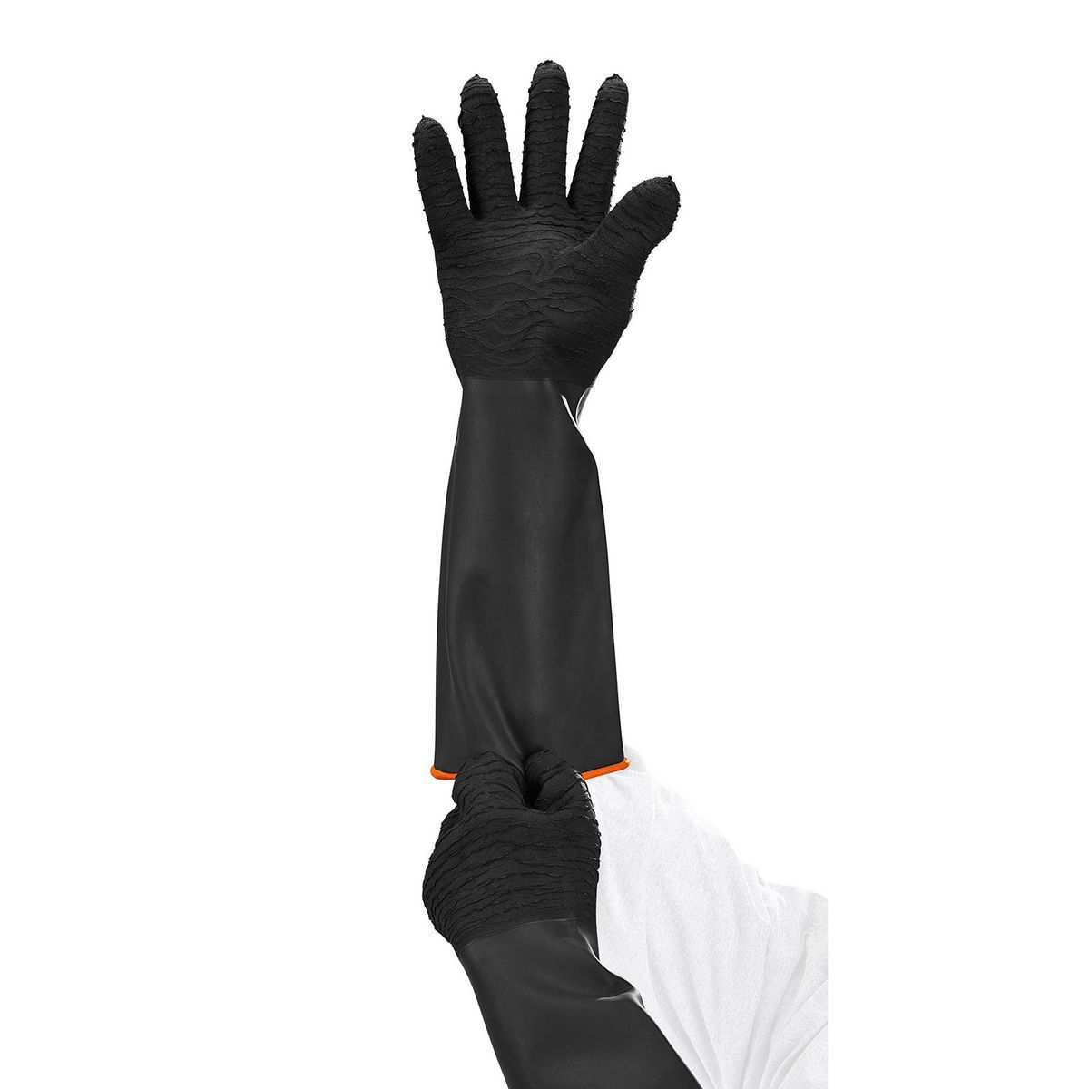 Long-Cuff Rubber-Coated Blasting Gloves I9856