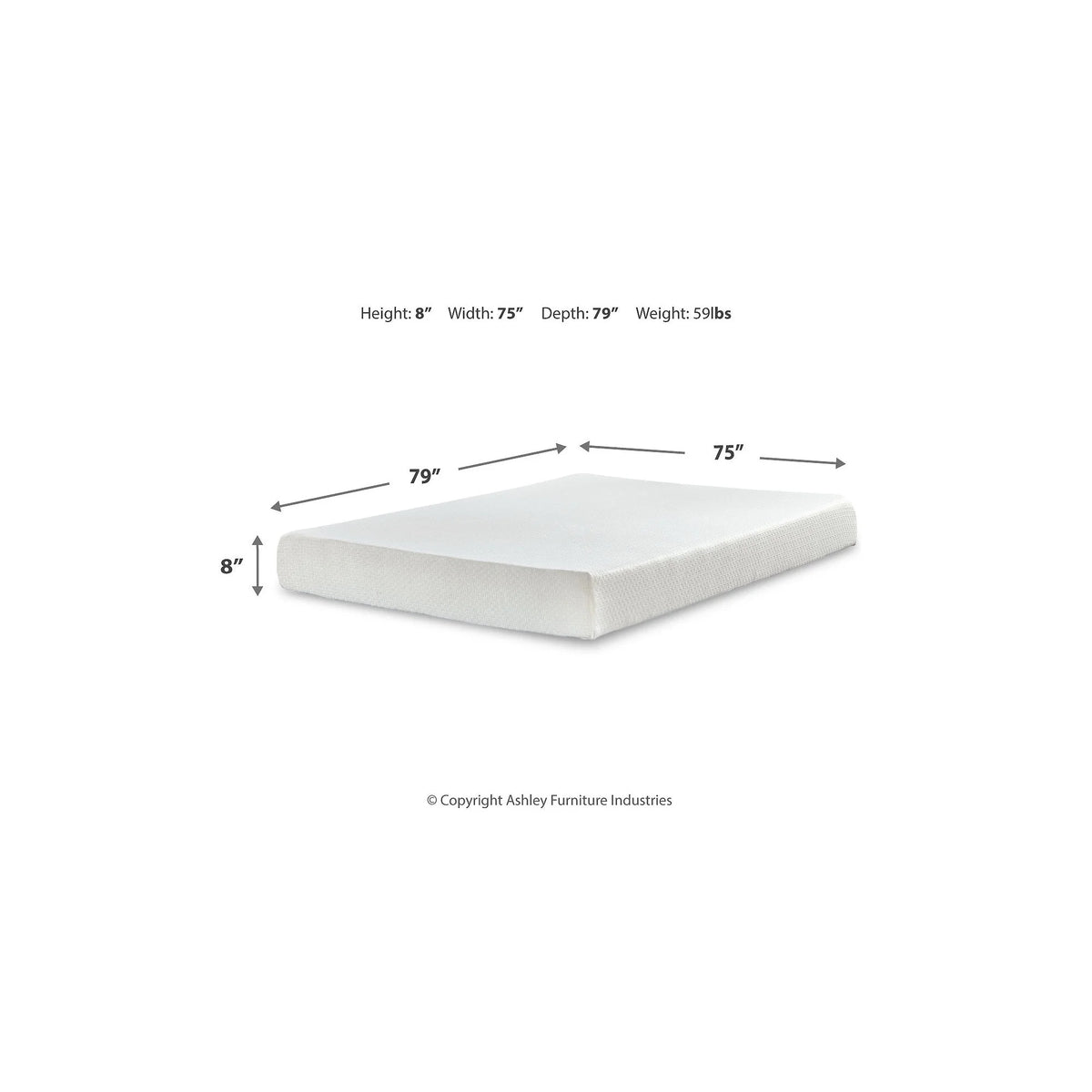 8 Inch Memory Foam King Mattress K312891