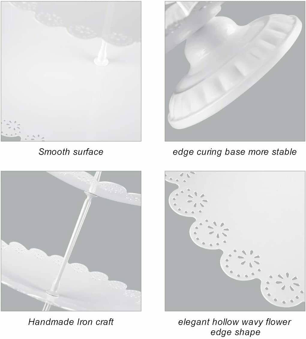 White 3 Pieces Cake Stand Set M7551