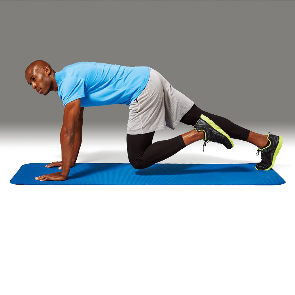 Blue 10mm NBR Foam Fitness Mat with Carry Strap J177402