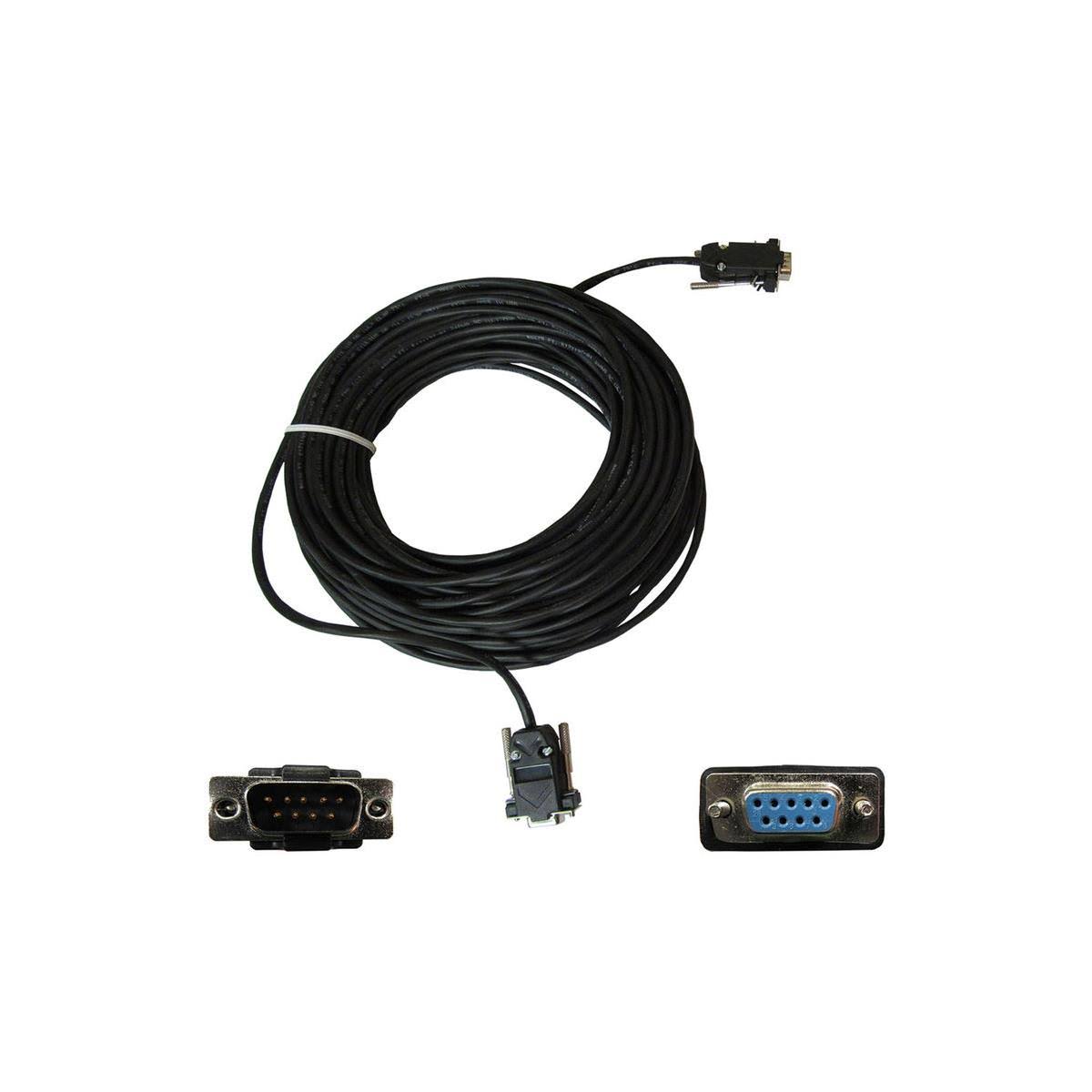 DB9 Male to Female Thru Plenum White Cable 75ft A171600