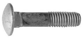 5/16x22-18 NC x 2-1/2x22 Grade A Carriage Bolts Hot Dip Galvanized Z9962