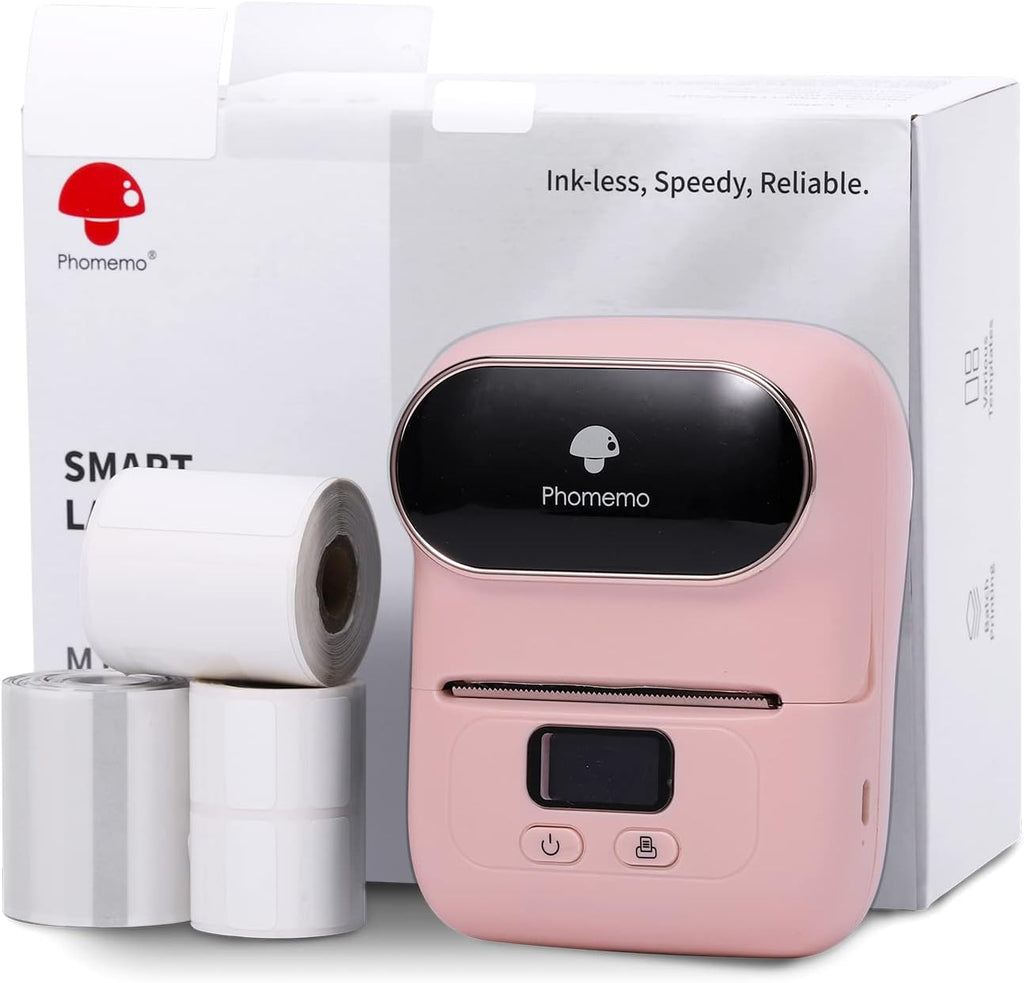 Pink Bluetooth Label Maker Machine C376863