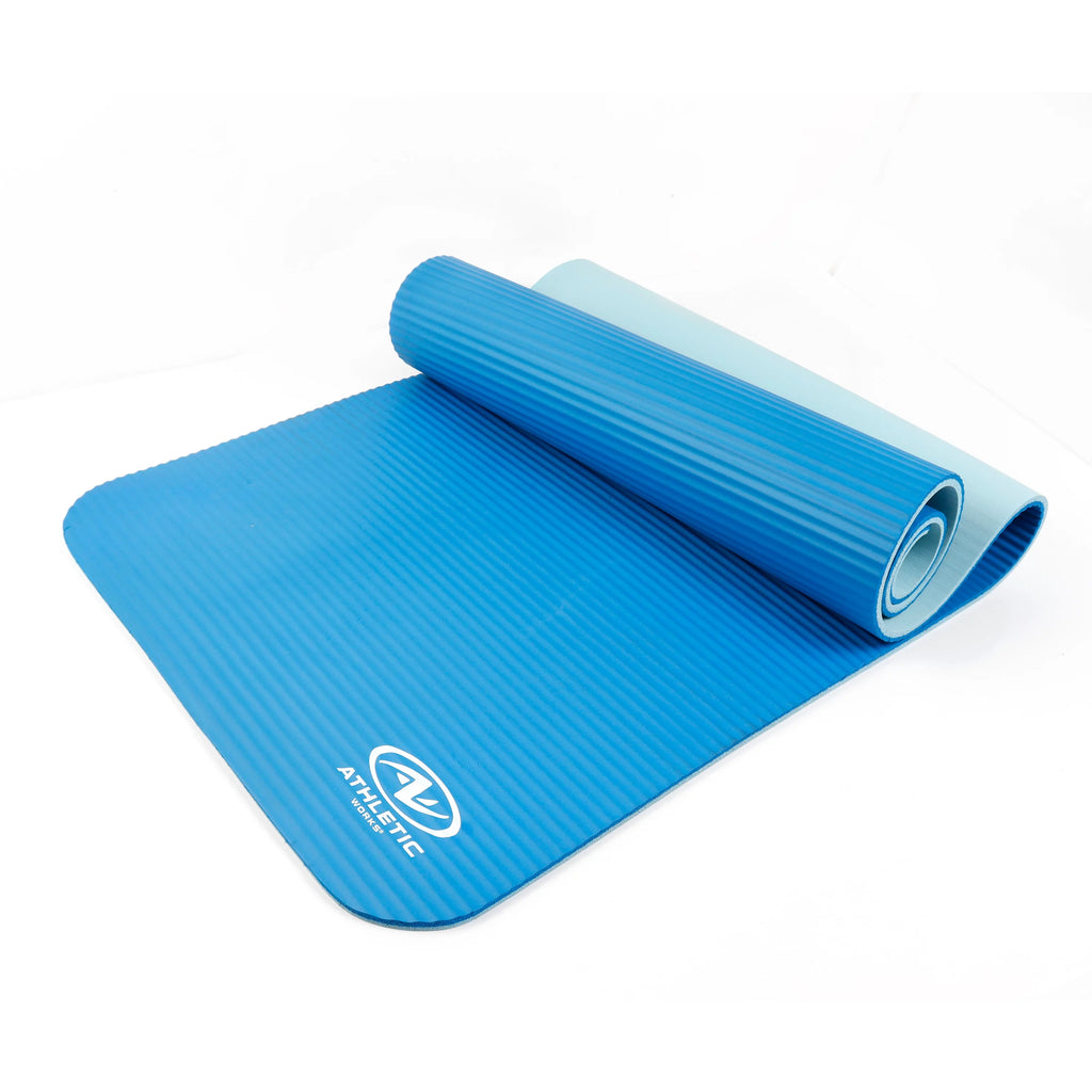 Blue 10mm NBR Foam Fitness Mat with Carry Strap J177402