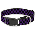 Black Purple Martingale Dog Collar G6742
