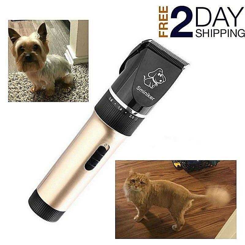 Low Noise Rechargeable Cordless Pet Clippers Grooming Kit with Storage Bag K1831