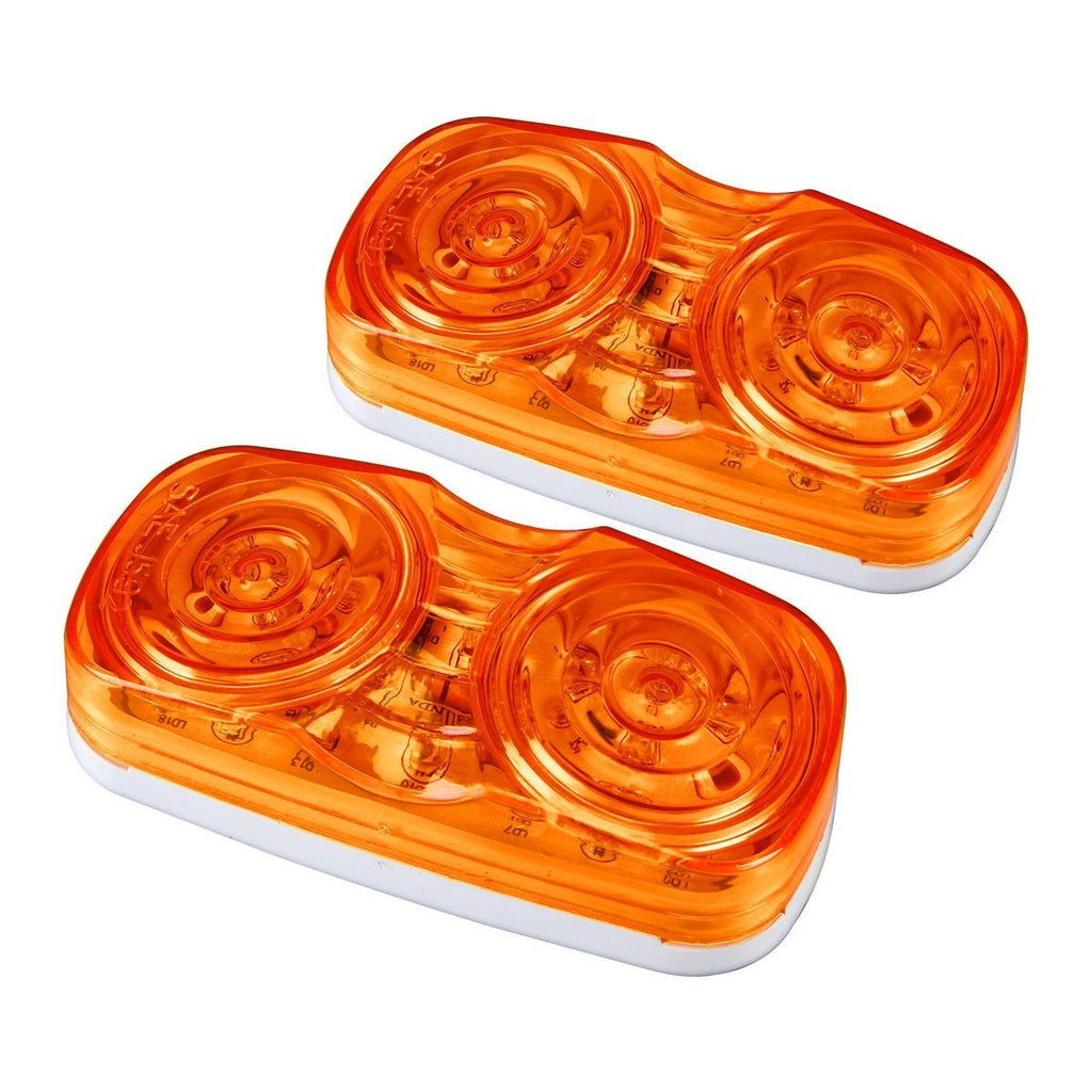 Amber LED Clearance Marker Lamps, 2 Pack O631665