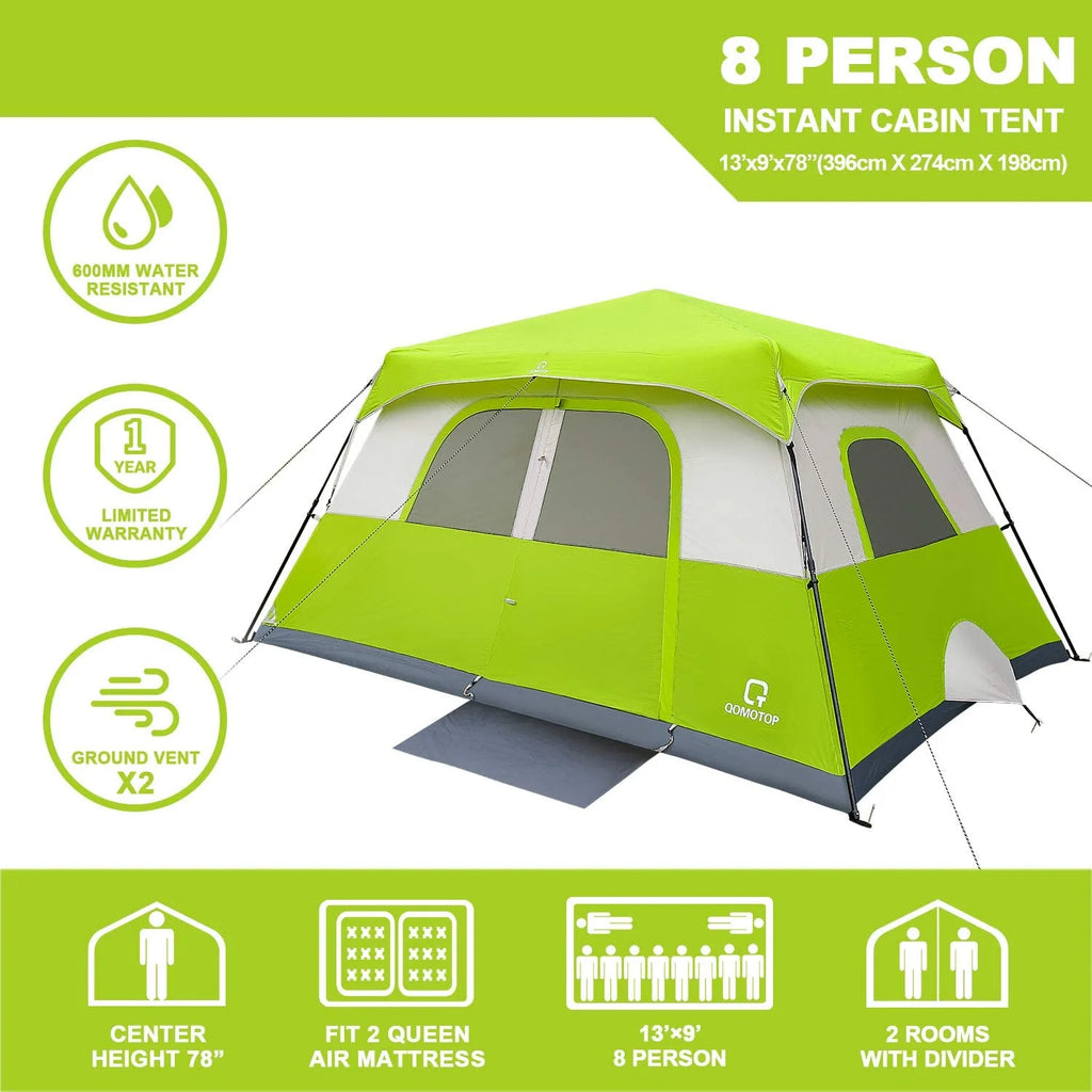 8 Person Instant Waterproof Camping Tent Q3297