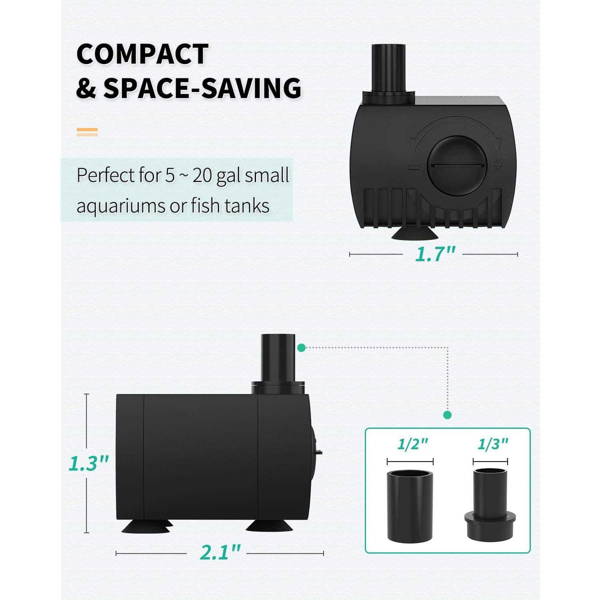 80 GPH Submersible Water Pump 4W with 6ft Power Cord H837