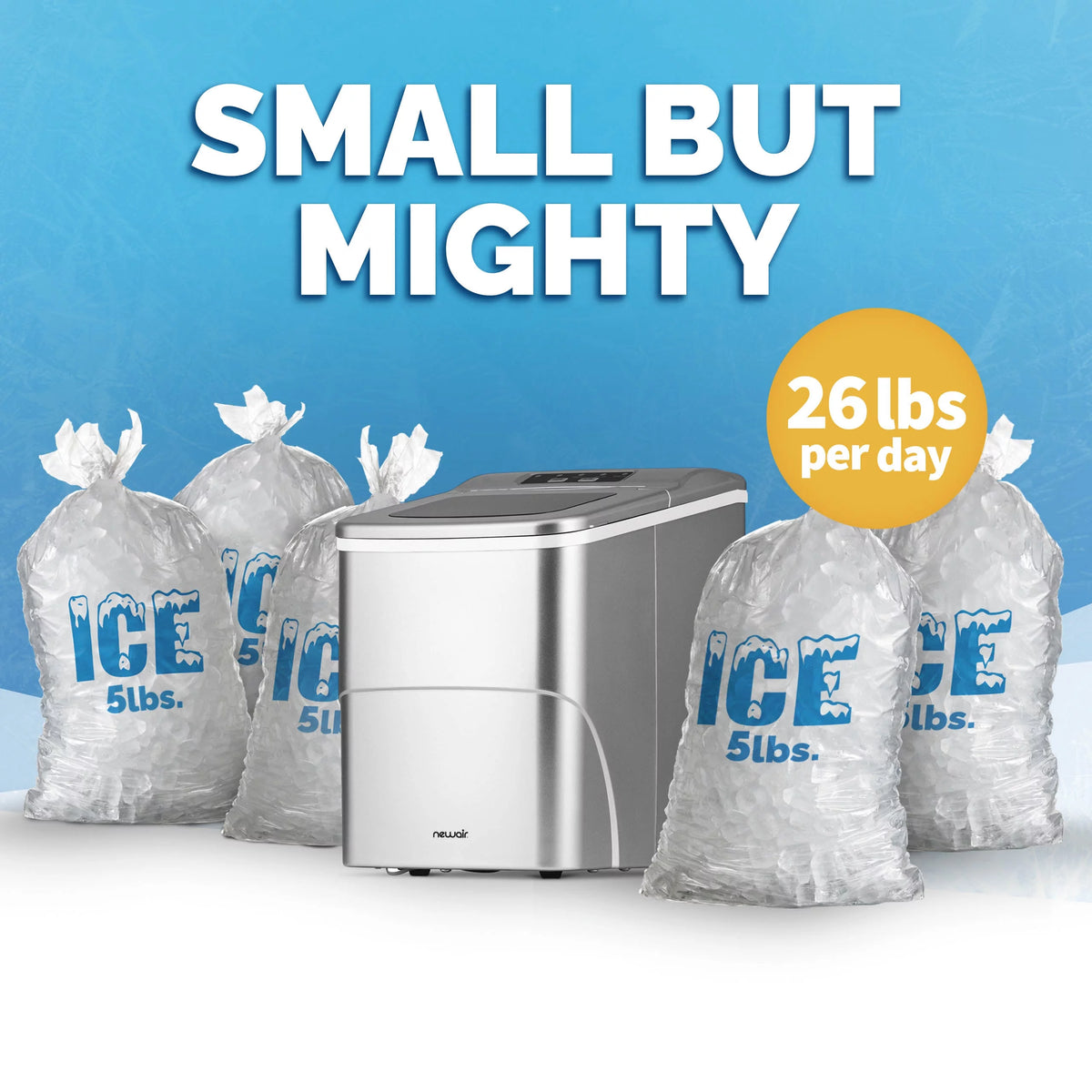 26 lbs. Countertop Ice Maker in Black E6342