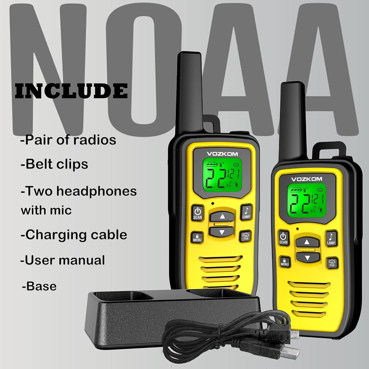 Long Range Rechargeable Two Way Radio H8970