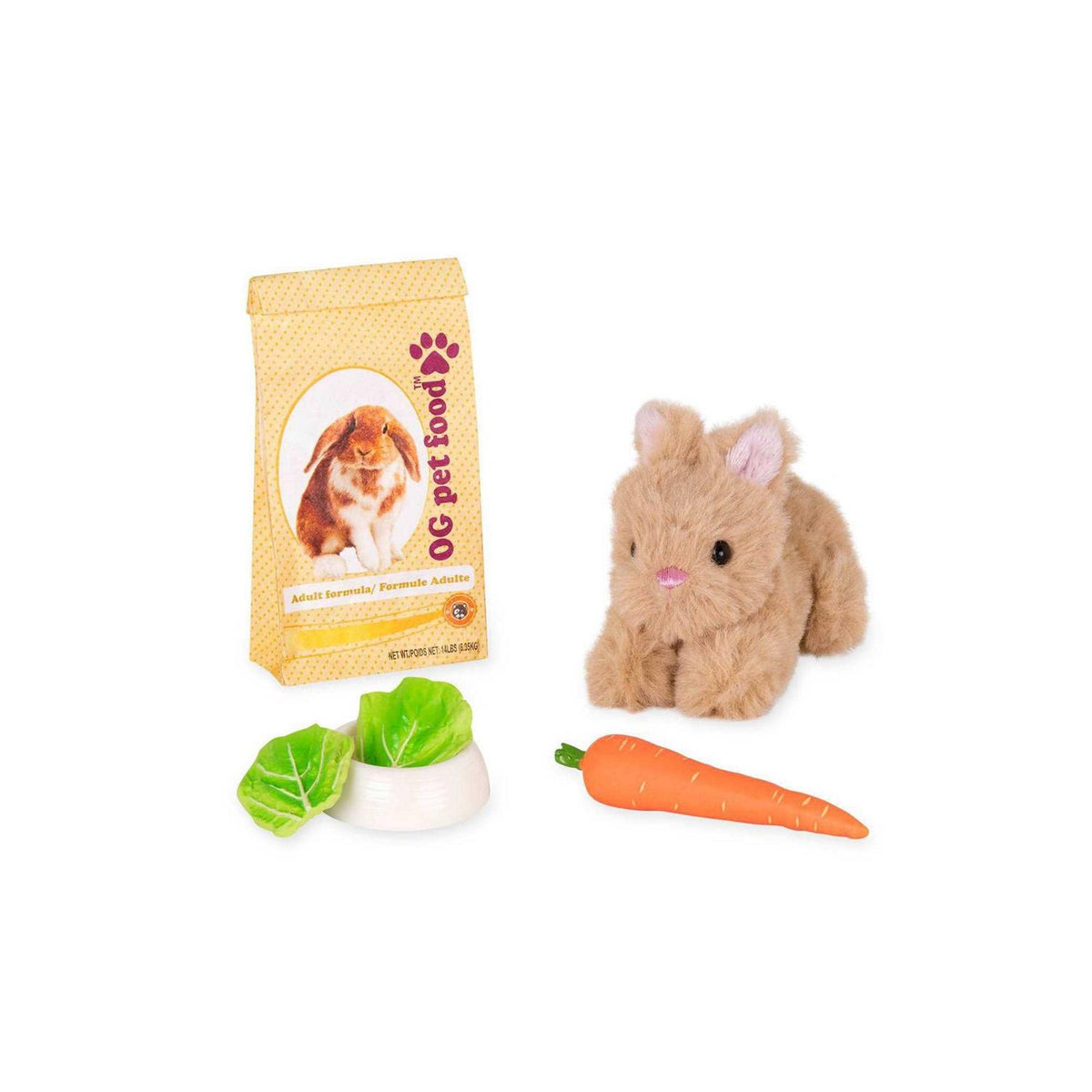 Mini Plush Pet Bunny 18 Accessory Set C405474