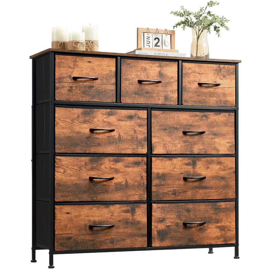 9 Drawer Fabric Storage Dresser J92292