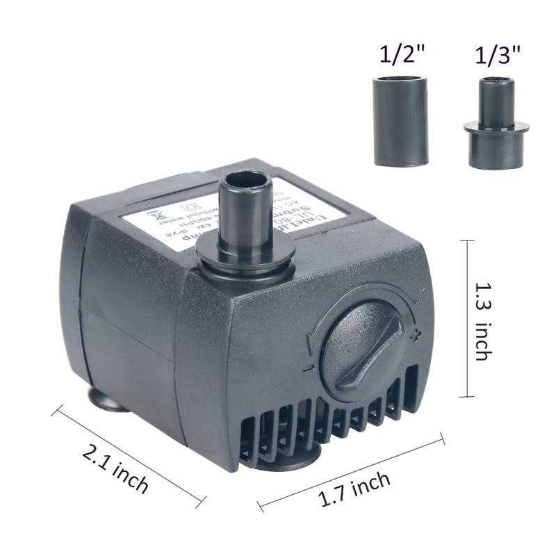 80 GPH Submersible Water Pump 4W with 6ft Power Cord H837