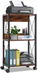 3-Tier Rolling Printer Cart with Storage Q277785