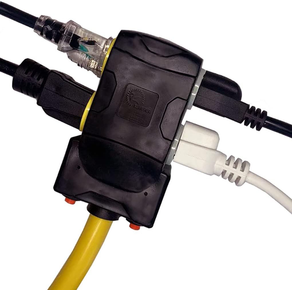 40Ft L14-30P to Four 5-20R 30 Amp Generator Power Cord T33624