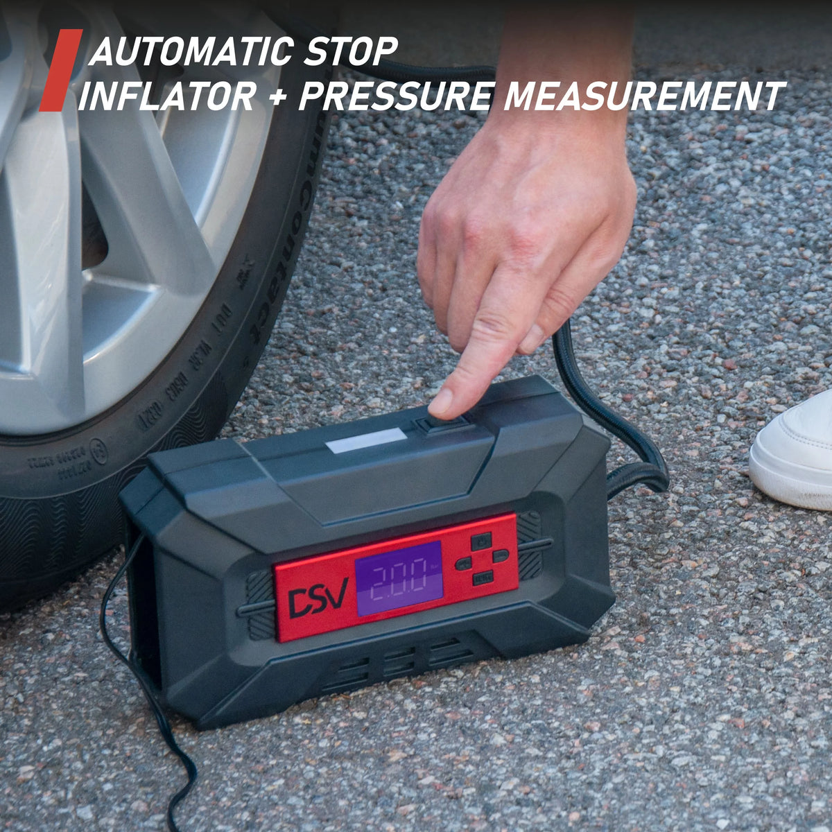 Compact Tire Inflator Air Pump 12V DC 150PSI V504688