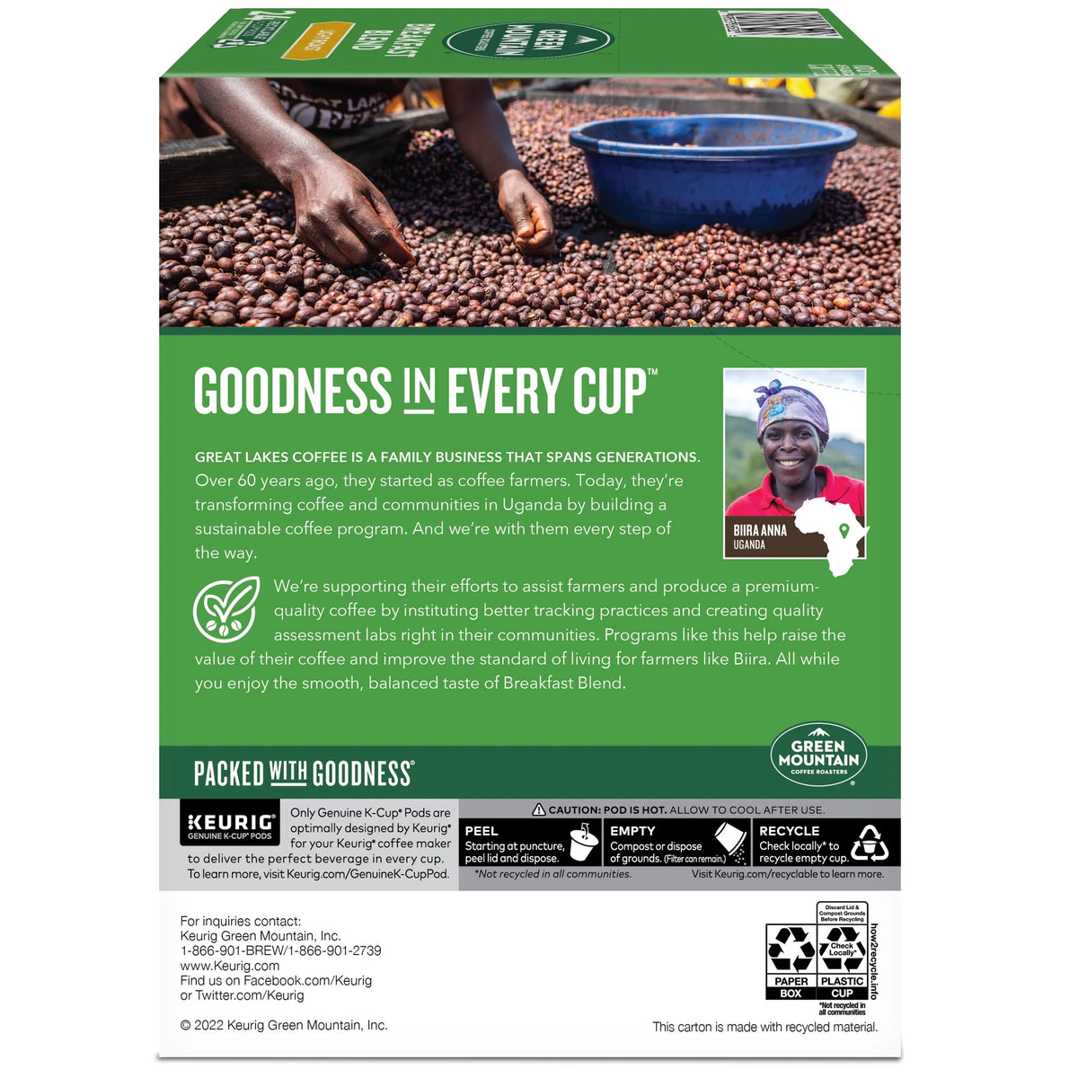 Light Roast K-Cup Coffee Pods, 24 Count X89331