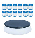 Round Filter Cartridge for Pool with Inflatable Pool Cover 12-Pack J6332