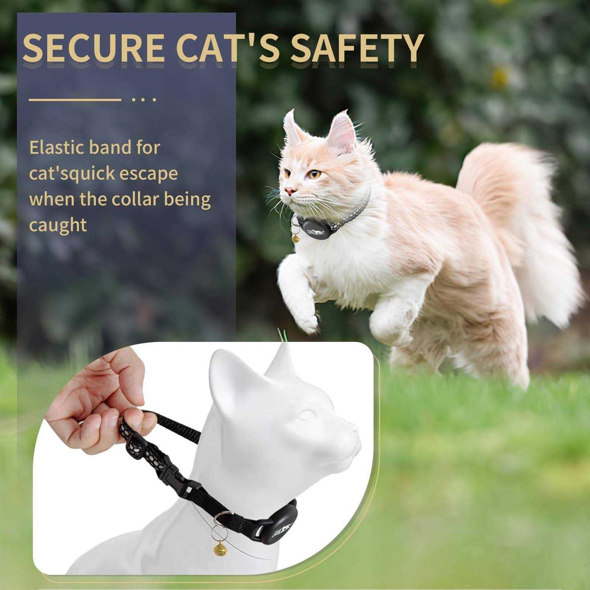 Airtag Cat Collar with Airtag Holder O5806