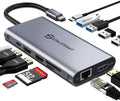 12 in 1 USB C Docking Station with 3 HDMI SD TF Card Reader Gigabit Ethernet 4 USB Ports S8041
