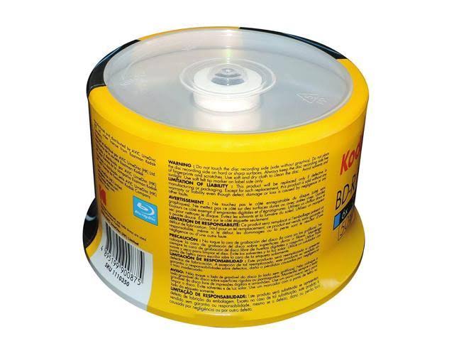 100-Pack BD-R BLU-RAY Blank Disc Media 25GB K389810