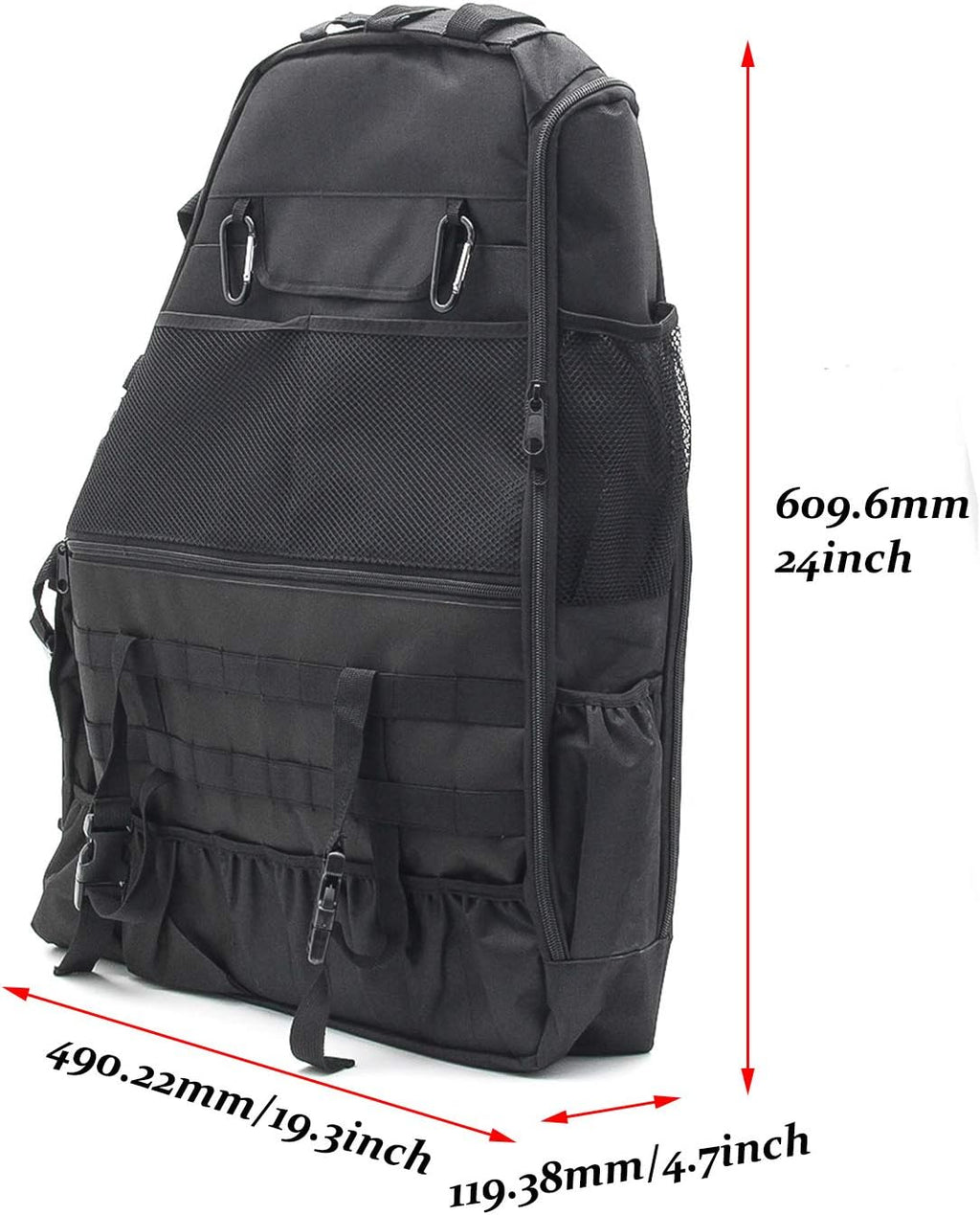 Roll Bar Storage Bag Multi-Pockets Saddle Bag Organizer L850