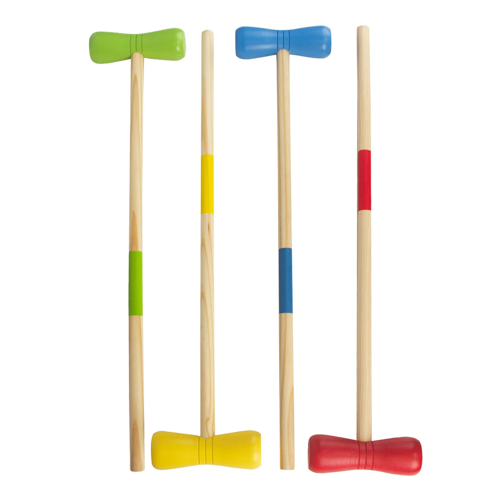 28 in Wooden Croquet Set for Four Players N33928