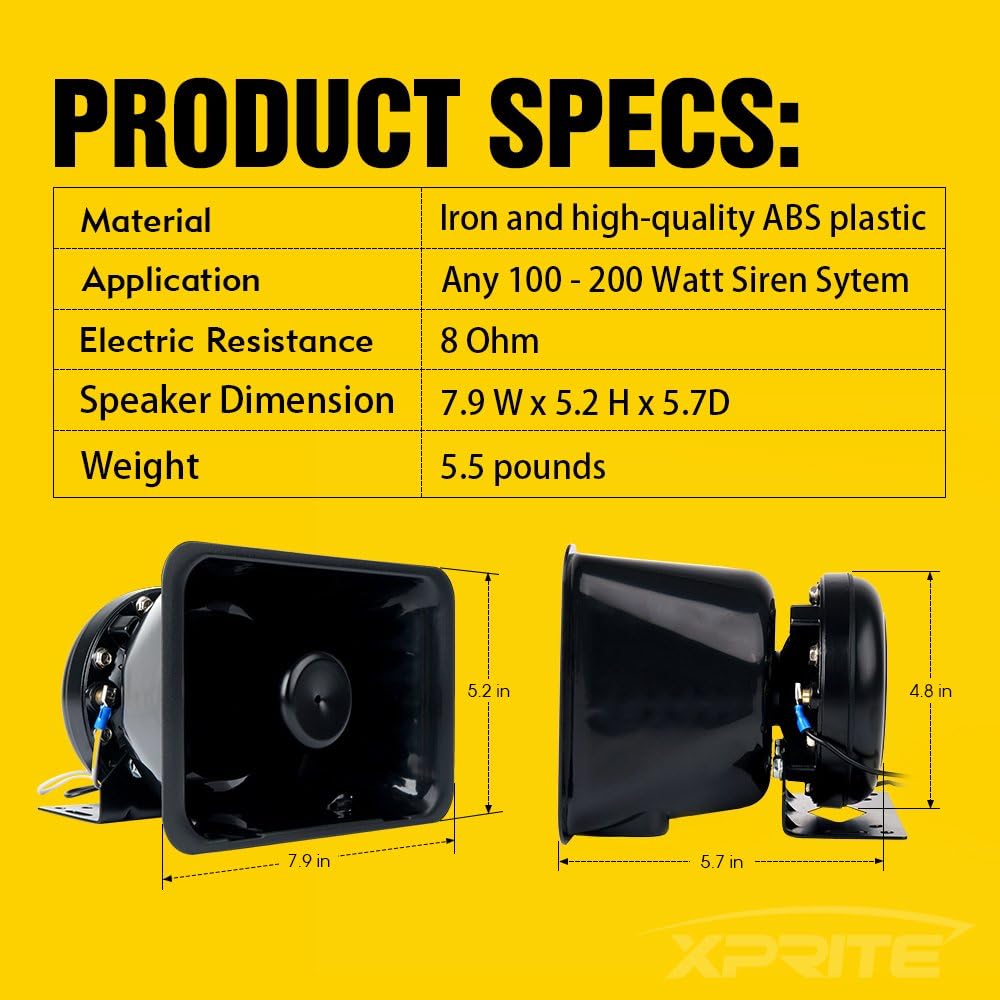 200 Watt Siren Speaker K883