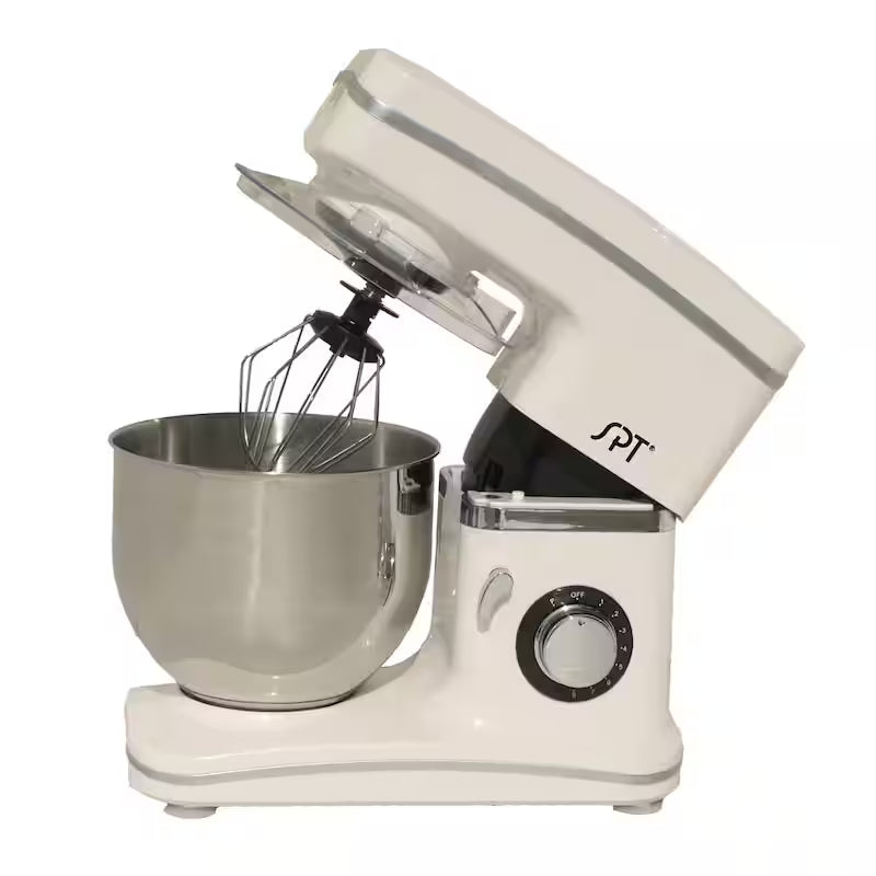 White 5.5 Qt 8-Speed Tilt Head Stand Mixer P580
