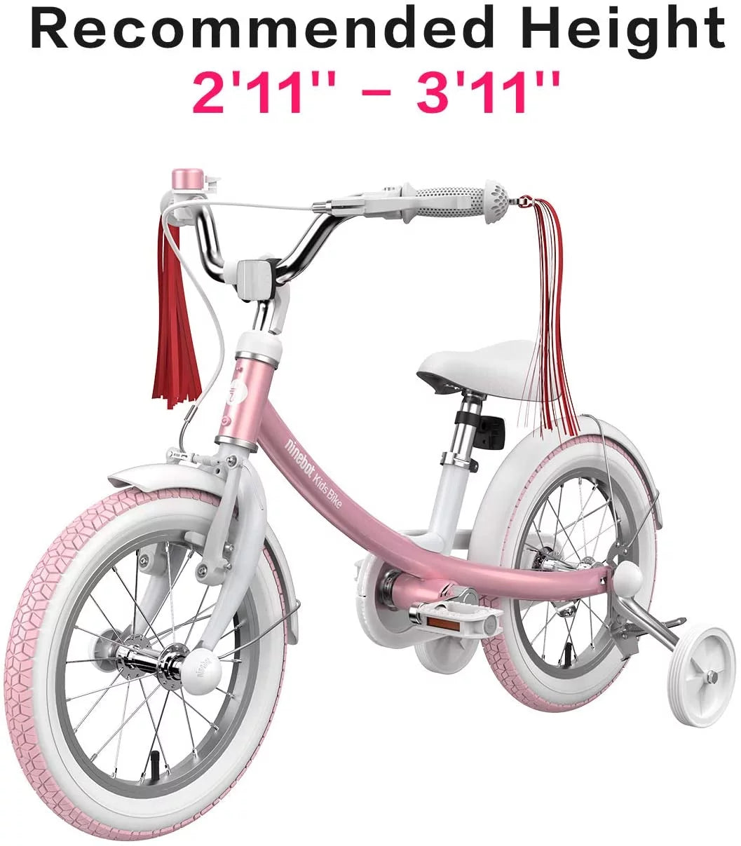 Pink 14 In. Kids Bicycle with Training Wheels Y9688