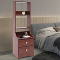 2 Drawer Bedside Nightstand with Open Storage O996