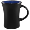9.5 oz Country Blue Black Stoneware Flared Mug S900