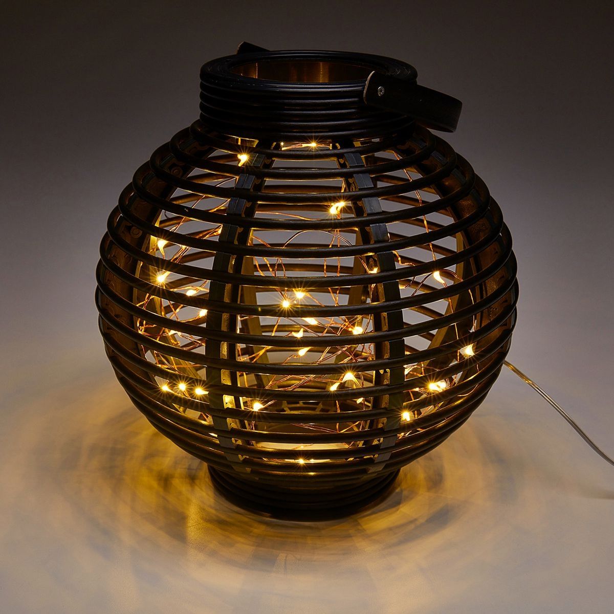 Warm White Copper Wire Lights with Remote W740099