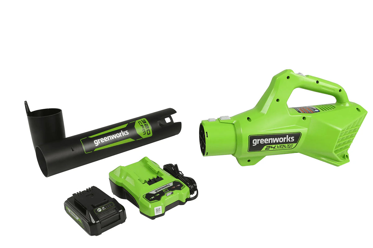 24V Cordless Axial Blower with 2Ah USB Battery & Charger Y140494