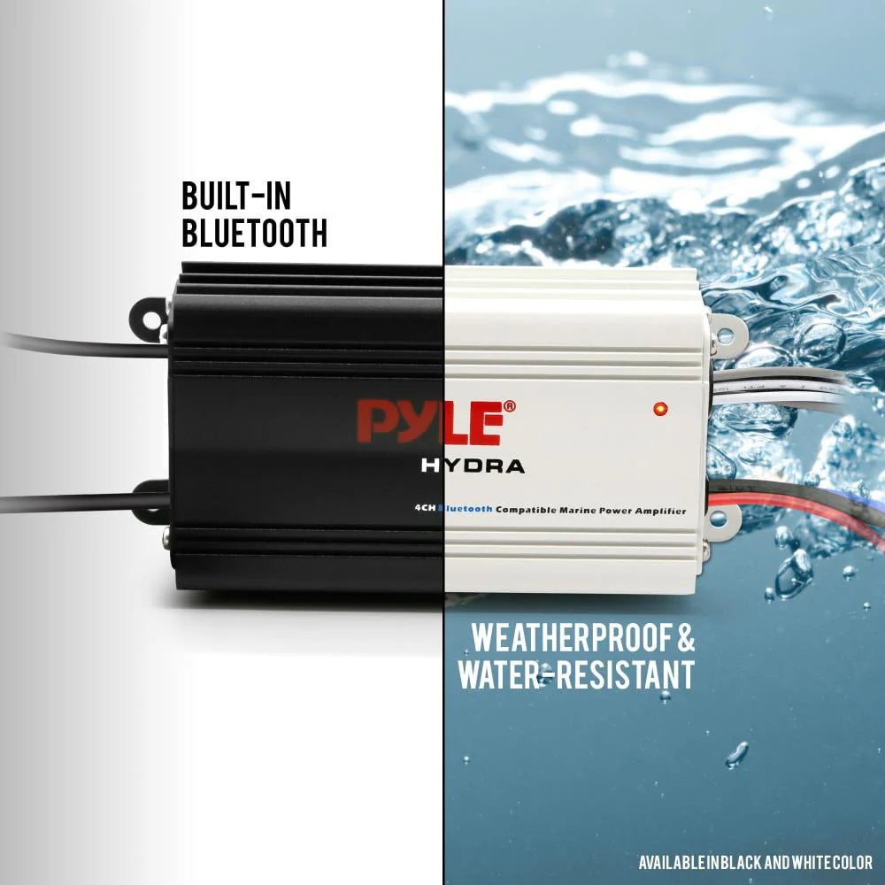 Waterproof Bluetooth 4 Channel Marine Power Amplifier E11165