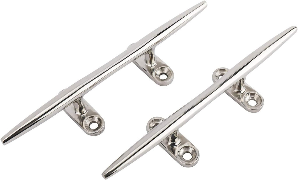 2 Pack 8 inch Casted 316 Stainless Steel Open Base Cleat Z6894