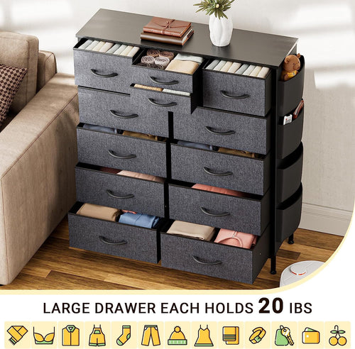 12 Drawer Fabric Dresser G90418