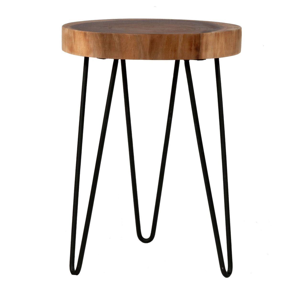 Round Teakwood Accent Table A7373