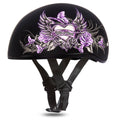 Black Small Half Face Helmet J203