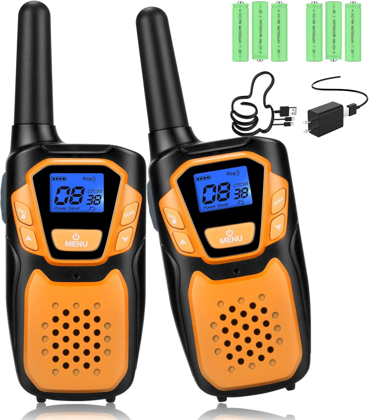 Rechargeable 4 Pack Long Range Two Way Radio A576642