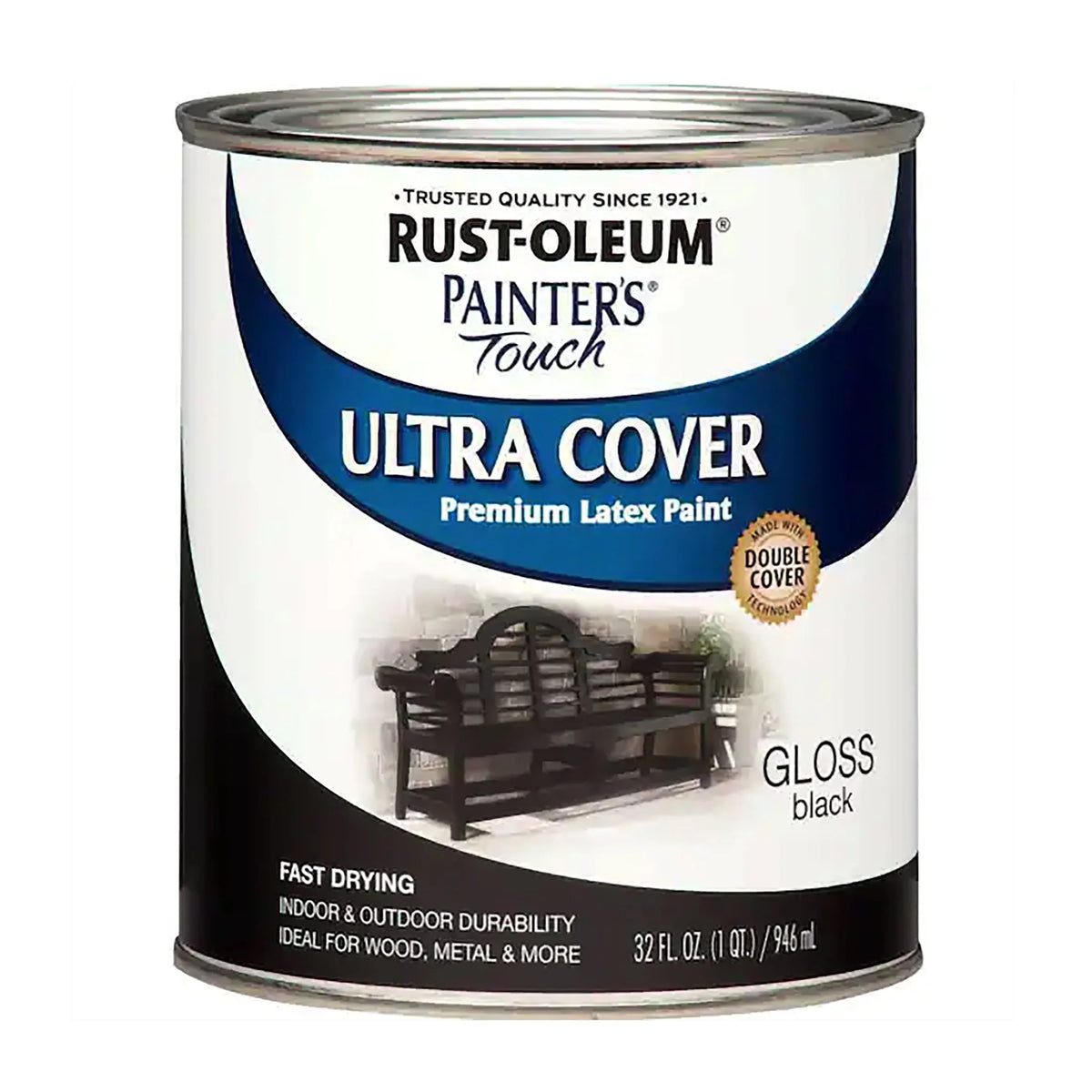 Black Gloss Latex Paint Quart X487