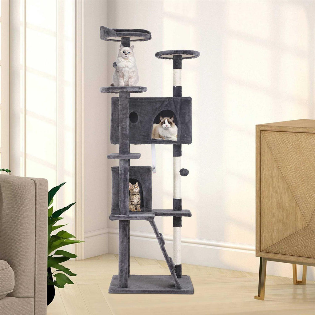70-in Cat Tree Tower with Scratching Post N110