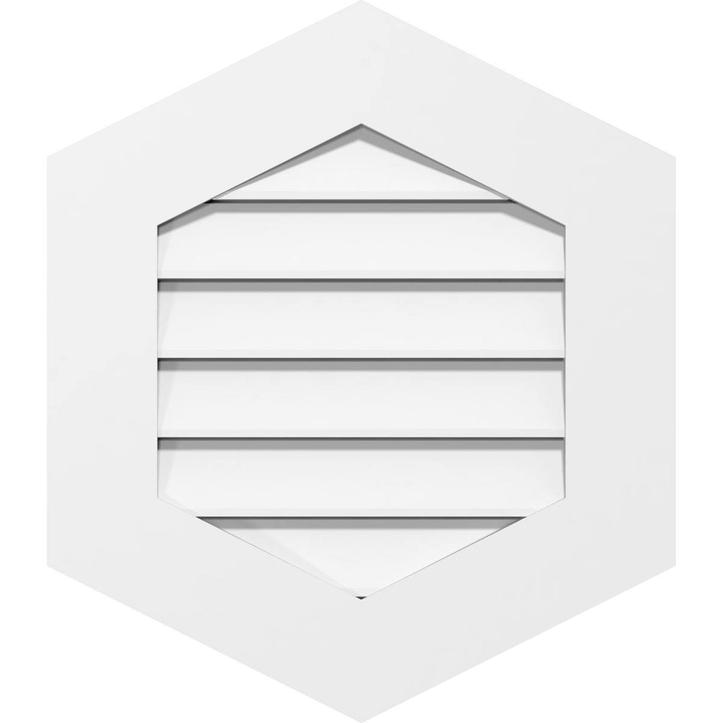 Vertical Peaked Surface Mount PVC Gable Vent Y640940