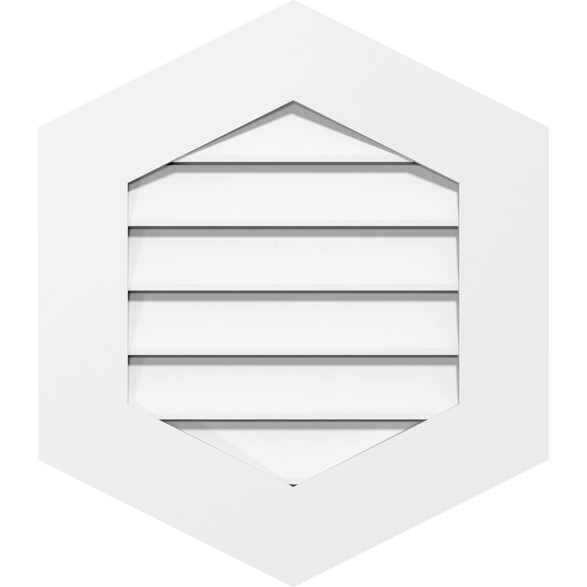 Vertical Peaked Surface Mount PVC Gable Vent Y640940